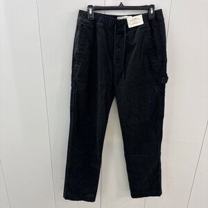 Hollister California Men's Straight Black Carpenter Pull-On Stetch Pants Size M